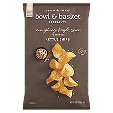 Bowl & Basket Specialty Kettle Chips Everything Bagel Spice Flavored, 8 Ounce