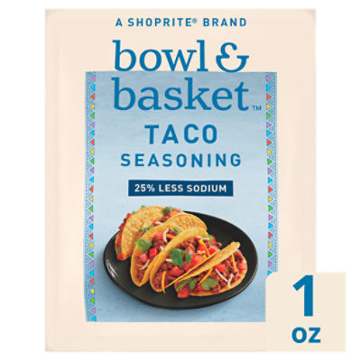 Bowl & Basket Taco Seasoning Low Sodium, 1 oz