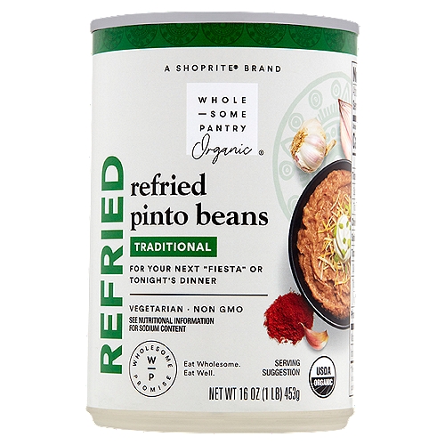 Wholesome Pantry Organic Traditional Refried Pinto Beans, 16 oz