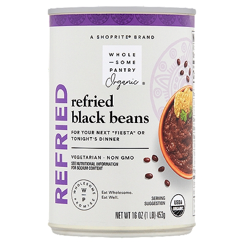 Wholesome Pantry Organic Refried Black Beans, 16 oz