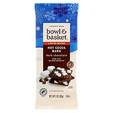 Bowl & Basket Dark Chocolate, Hot Cocoa Bark, 3 Ounce