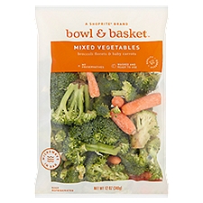 Bowl & Basket Broccoli Florets & Baby Carrots, Mixed Vegetables, 12 Ounce