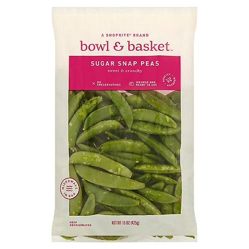 Bowl & Basket Sugar Snap Peas, 15 oz