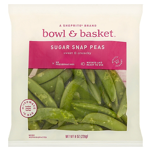 Bowl & Basket Sugar Snap Peas, 8 oz