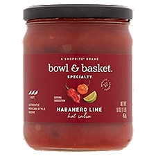 Bowl & Basket Specialty Habanero Lime Hot, Salsa, 16 Ounce