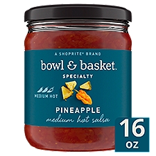 Bowl & Basket Specialty Pineapple Medium Hot Salsa, 16 oz, 16 Ounce