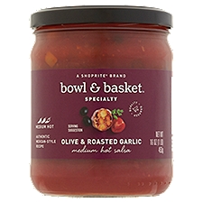 Bowl & Basket Specialty Olive & Roasted Garlic Medium Hot Salsa, 16 oz