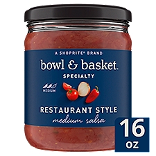 Bowl & Basket Specialty Restaurant Style Medium Salsa, 16 oz, 16 Ounce