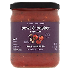 Bowl & Basket Specialty Fire Roasted Medium, Salsa, 16 Ounce