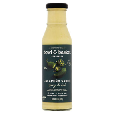 Bowl & Basket Specialty Spicy & Hot Jalapeño Sauce, 10 oz