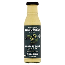 Bowl & Basket Specialty Jalapeño Sauce, Spicy & Hot, 10 Ounce