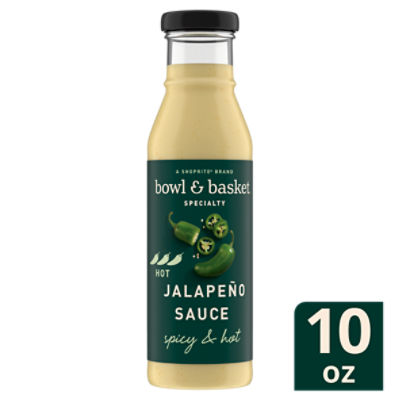 Bowl & Basket Specialty Spicy & Hot Jalapeño Sauce, 10 oz