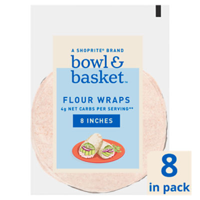 Bowl & Basket Flour Wraps, 8 inches, 8 count, 12 oz, 12 Ounce