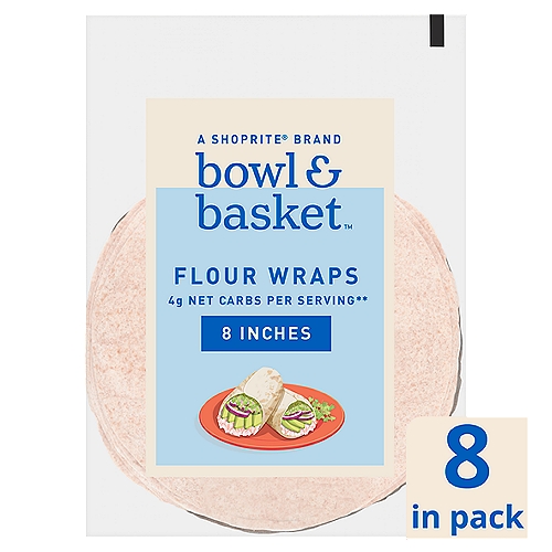 Bowl & Basket Flour Wraps, 8 inches, 8 count, 12 oz