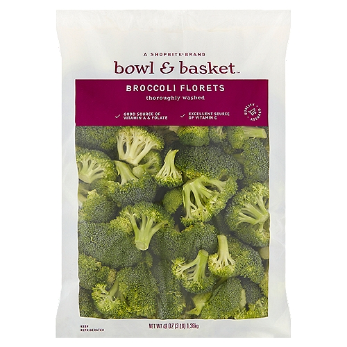 Bowl & Basket Broccoli Florets, 48 oz