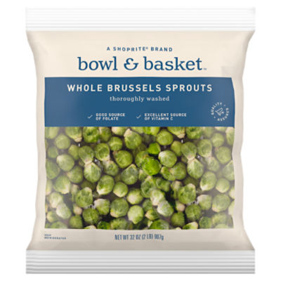 Bowl & Basket Whole Brussels Sprouts, 32 oz, 32 Ounce