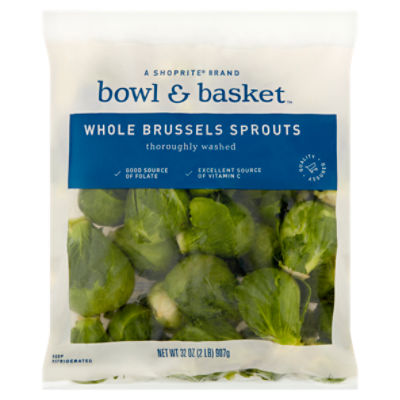 Bowl & Basket Whole Brussels Sprouts, 2 lbs