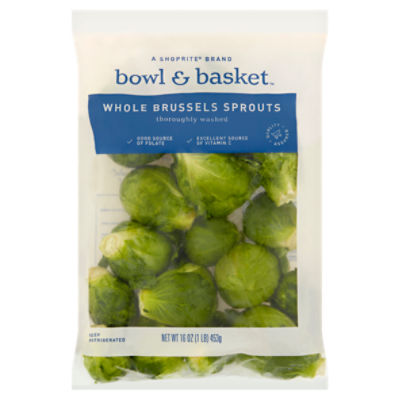 Bowl & Basket Whole Brussels Sprouts, 1 lb