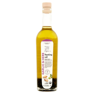 Wholesome Pantry Organic Garlic & Herb Basting Oil, 12.7 fl oz, 12.7 Fluid ounce