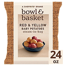 Bowl & Basket Red & Yellow, Baby Potatoes, 24 Ounce