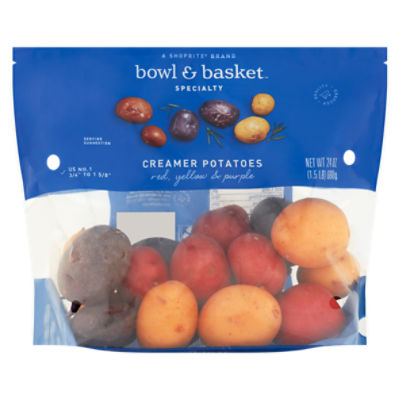 Bowl & Basket Specialty Red, Yellow & Purple Creamer Potatoes, 1.5 lb bag