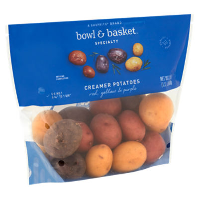 Bowl & Basket Specialty Red, Yellow & Purple Creamer Potatoes, 1.5 lb bag