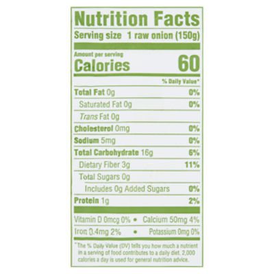 Pepper & Onion Blend Nutrition Facts - Eat This Much