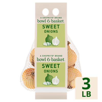 Bowl & Basket Sweet Onions, 3 lb, 3 Pound