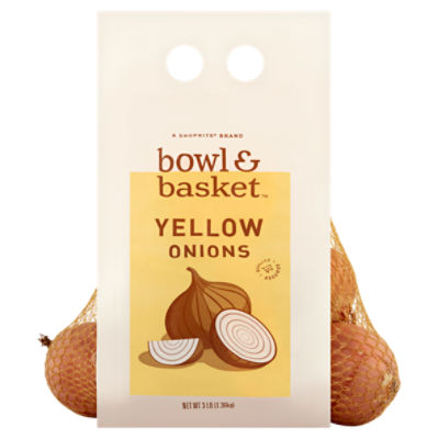 Bowl & Basket Yellow Onions, 3 lb bag