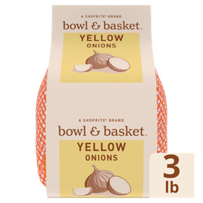 Bowl & Basket Yellow Onions, 3 lb, 3 Pound