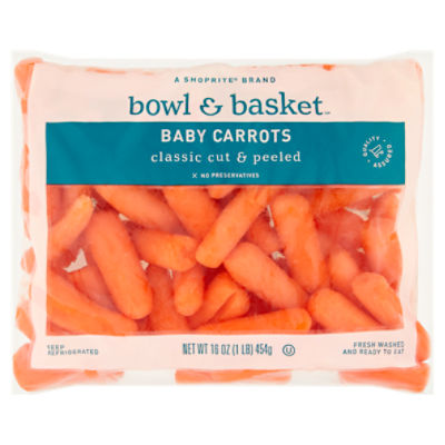 Bowl & Basket Baby Carrots, 16 oz, 16 Ounce