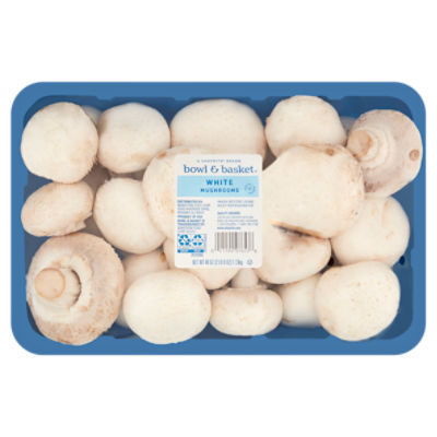Bowl & Basket White Mushrooms, 40 oz