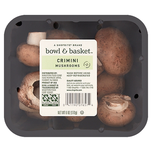 Bowl & Basket Crimini Mushrooms, 6 oz