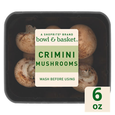 Bowl & Basket Crimini Mushrooms, 6 oz, 6 Ounce