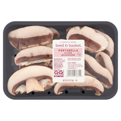 Bowl & Basket Portabella Sliced Mushrooms, 6 oz, 6 Ounce