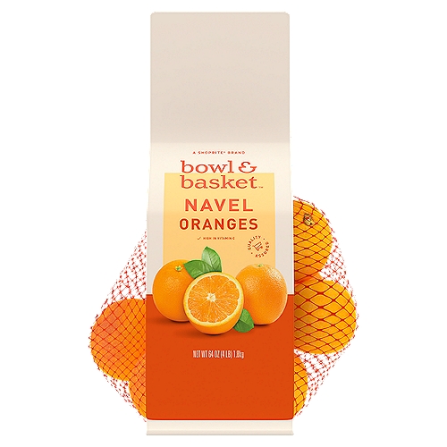 Bowl & Basket Navel Oranges, 64 oz
Coated with Food Grade Vegetable-Beeswax and/or Lac-Resin Wax or Resin, to Maintain Freshness.