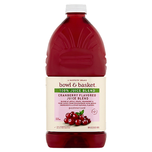 Bowl & Basket Cranberry Flavored 100% Juice Blend, 64 fl oz