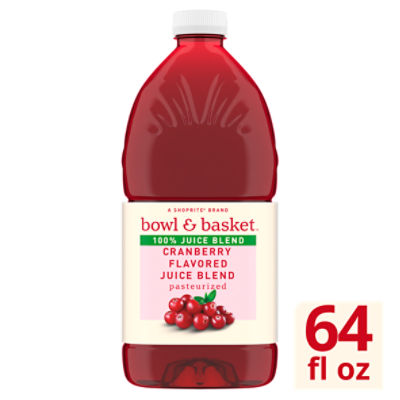 Bowl & Basket Cranberry Flavored 100% Juice Blend, 64 fl oz, 64 Fluid ounce