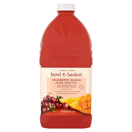 Bowl & Basket Cranberry Mango Juice Cocktail, 64 fl oz