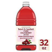 Bowl & Basket Pure Cranberry Juice, 32 fl oz, 32 Fluid ounce