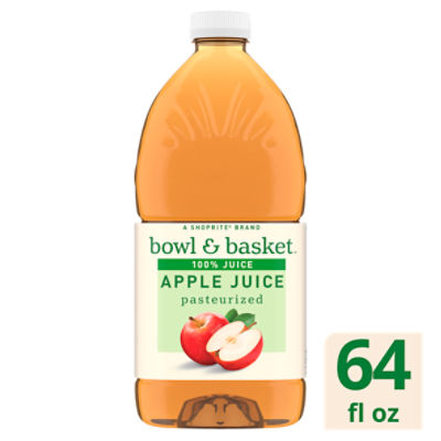 Bowl & Basket Apple 100% Juice, 64 fl oz, 64 Fluid ounce