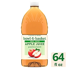 Bowl & Basket 100% Apple Juice, 64 fl oz, 64 Fluid ounce