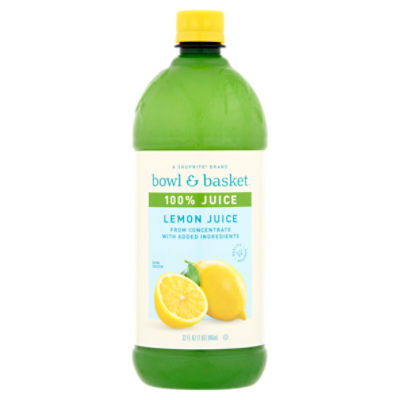 Bowl & Basket Lemon Juice, 32 fl oz