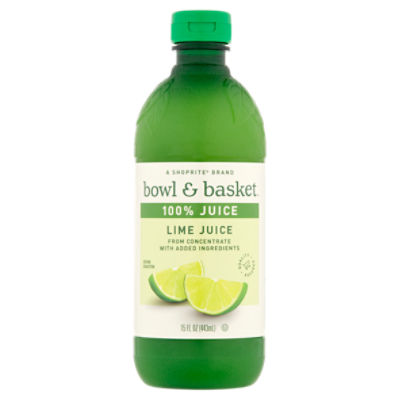 Bowl & Basket Lime Juice, 15 fl oz - The Fresh Grocer