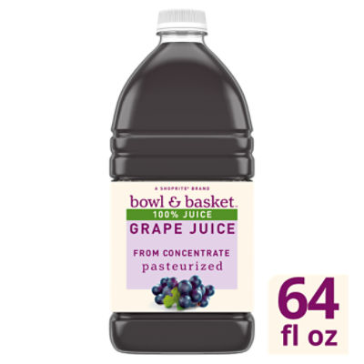Bowl & Basket Grape 100% Juice, 64 fl oz