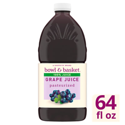 Bowl & Basket Grape 100% Juice, 64 fl oz, 64 Fluid ounce