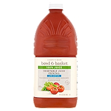 Bowl & Basket Low Sodium Vegetable, 100% Juice Cocktail, 64 Fluid ounce