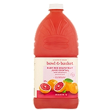 Bowl & Basket Juice Cocktail, Ruby Red Grapefruit, 64 Fluid ounce