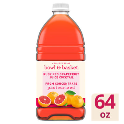 Bowl & Basket Ruby Red Grapefruit Juice Cocktail, 64 fl oz, 64 Fluid ounce