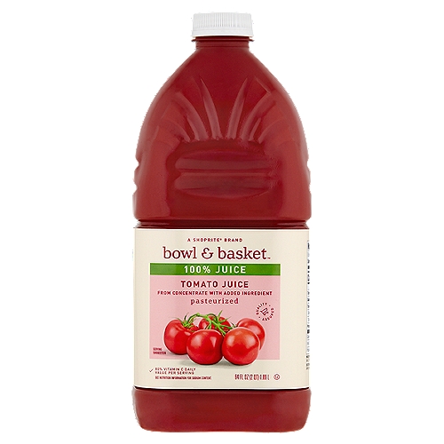 Bowl & Basket 100% Tomato Juice, 64 fl oz